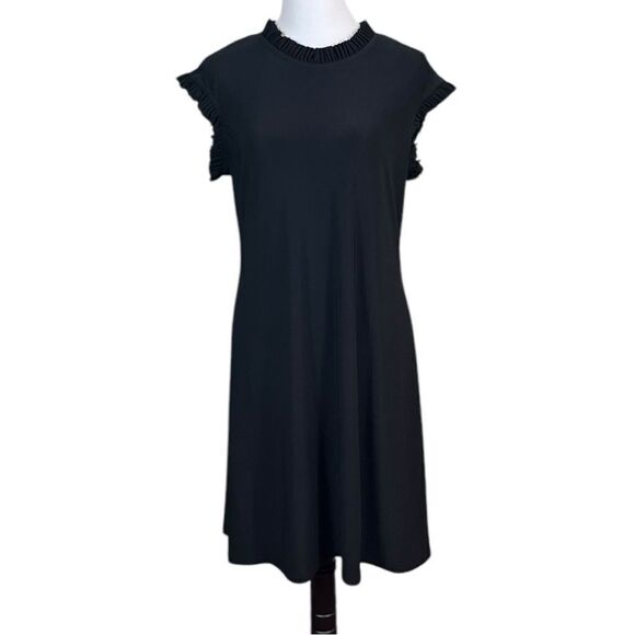 Annalee + Hope Ruffle Sleeve Black Dress, Size L - Picture 1 of 9